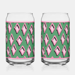 Vaso Con Forma De Lata Pink Diamond Soda Glass