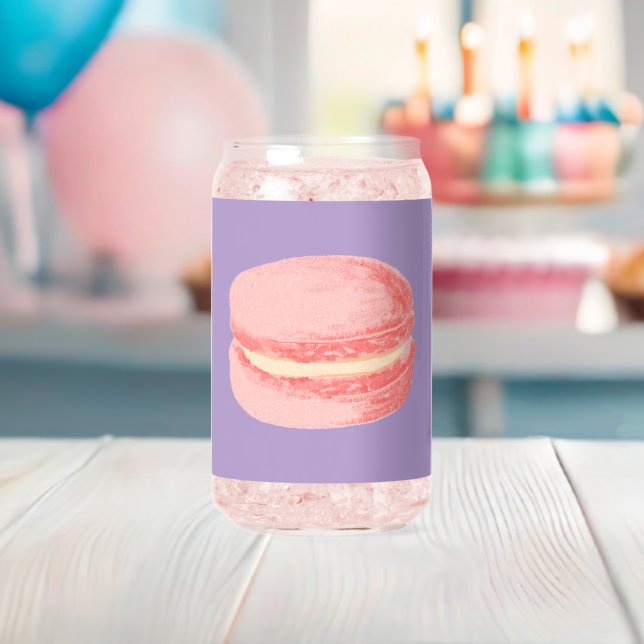 Vaso Con Forma De Lata Pink Macaroons (Insitu (Baby Shower))