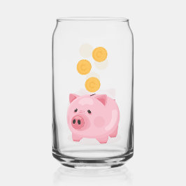 Vaso Con Forma De Lata Pink Piggy Bank