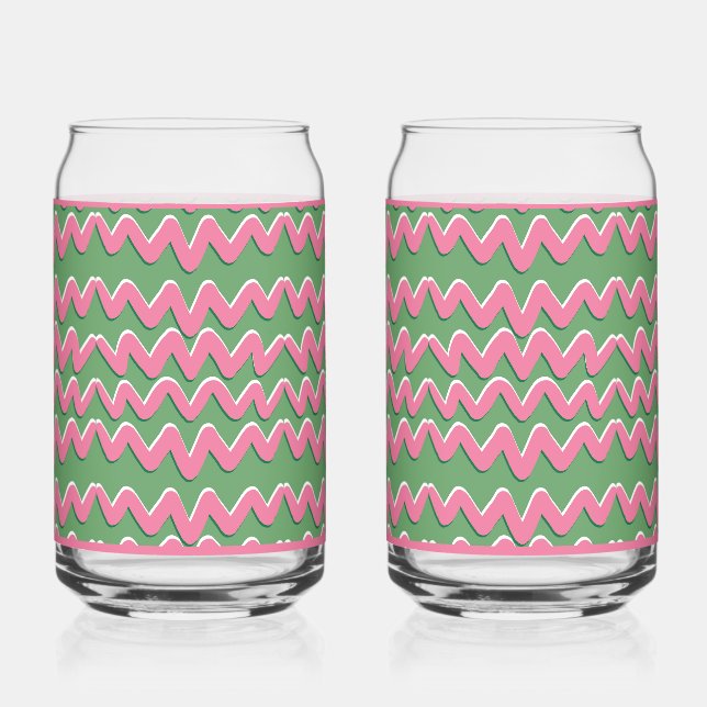 Vaso Con Forma De Lata Pink Wave Soda Glass (Anverso)