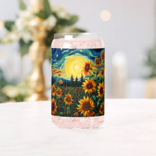 Vaso Con Forma De Lata Pintura de girasoles de Van Gogh