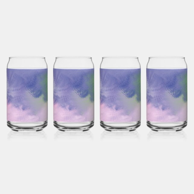 Vaso Con Forma De Lata pintura de óleo abstracta (Anverso)