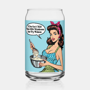 Vaso Con Forma De Lata Pinup_ retro con amabilidad