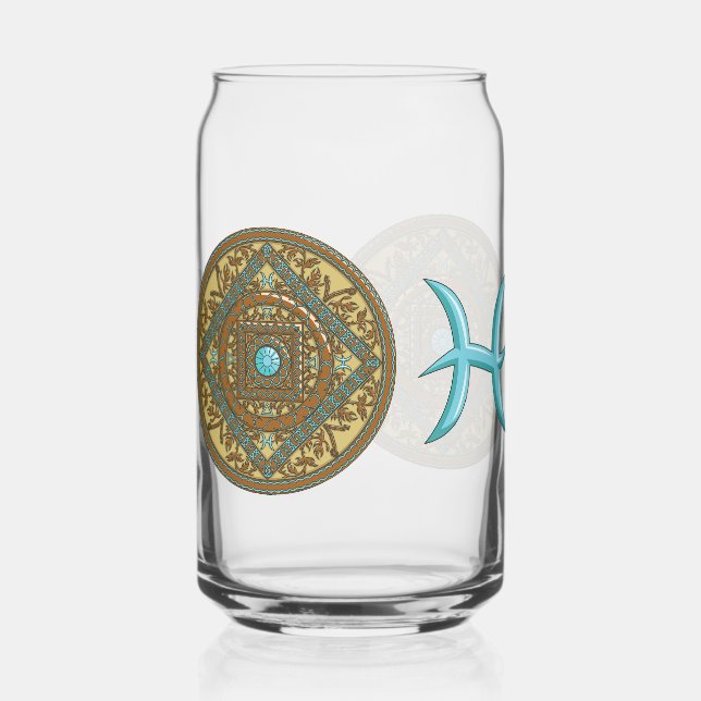 Vaso Con Forma De Lata Pisces Mandala (Anverso)