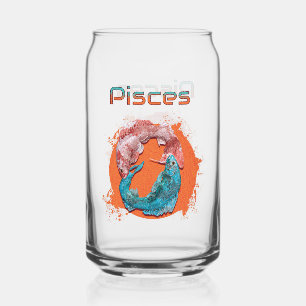 Vaso Con Forma De Lata Piscis Pez Zodíaco Horóscopo Signo de Astrología d