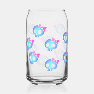 Vaso Con Forma De Lata Planificador de cráneo morado lindo
