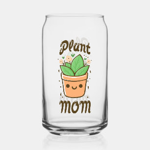 Vaso Con Forma De Lata Planta Mamá Curte Día de la Madre Mamá Vida