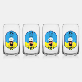 Vaso Con Forma De Lata Playas Esenciales de Verano 