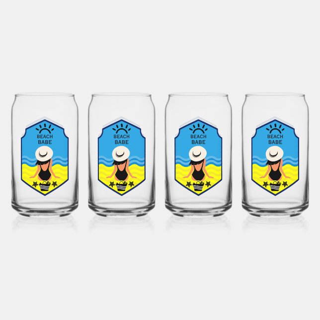 Vaso Con Forma De Lata Playas Esenciales de Verano  (Anverso)