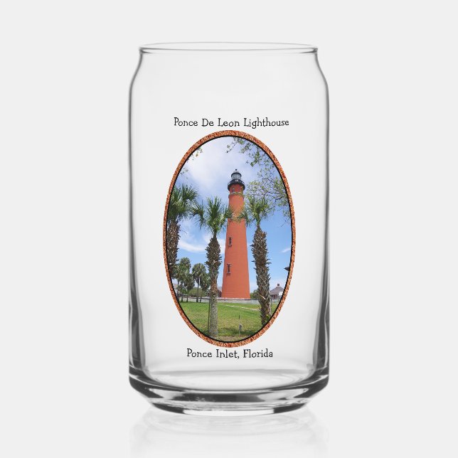 Vaso Con Forma De Lata Ponce De Leon Lighthouse puede vidrio (Anverso)