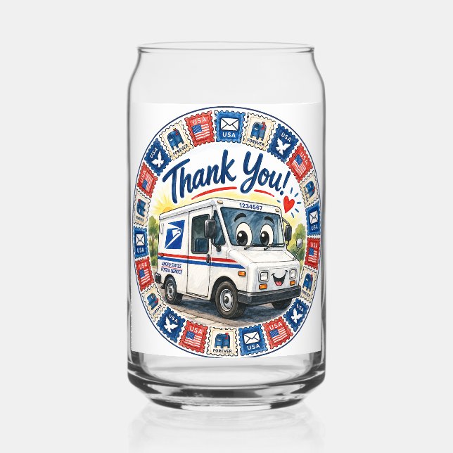 Vaso Con Forma De Lata Postal Workers Appreciation  (Reverso )
