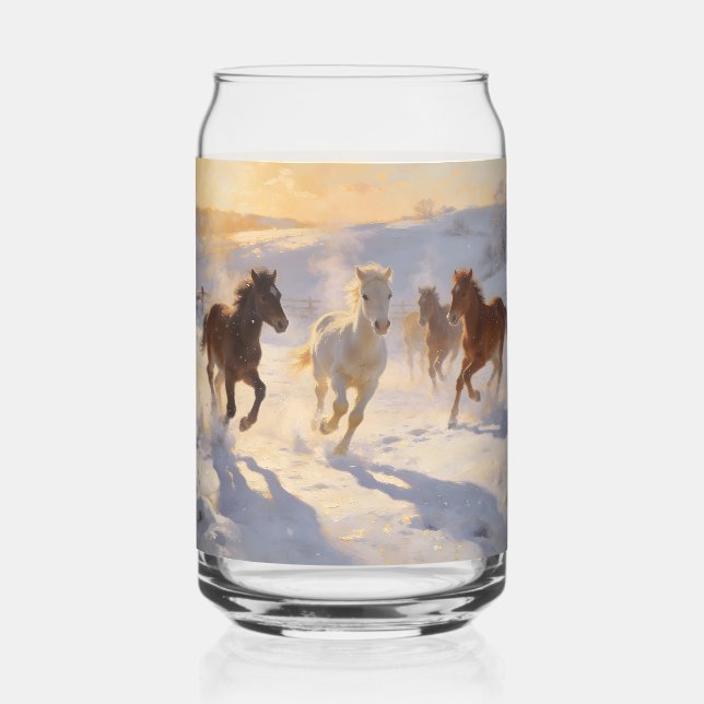 Vaso Con Forma De Lata Potros en Juego (Anverso)