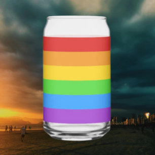 Vaso Con Forma De Lata Pride Pour: Bandera del Arcoíris