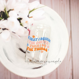 Vaso Con Forma De Lata Primero Bebo El Café Y Luego Hago Las Cosas