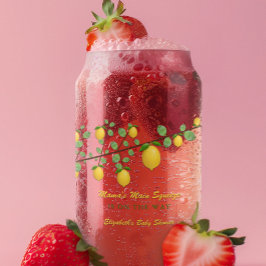 Vaso Con Forma De Lata Principal Squeeze Lemon Género Neutral Baby Shower