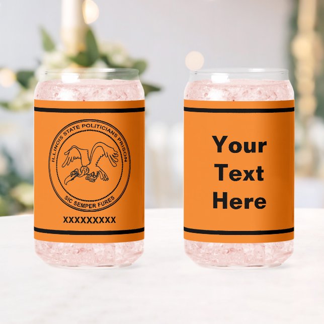 Vaso Con Forma De Lata Prisión de políticos estatales de Illinois (Insitu (Boda))