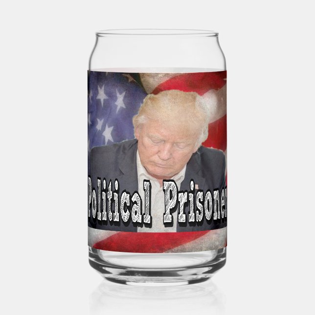 Vaso Con Forma De Lata Prisionero político de Trump (Anverso)