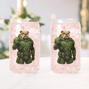 Vaso Con Forma De Lata Producto conceptual de vidrio para cielo de bulldo