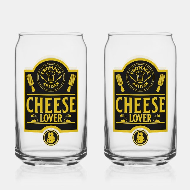 Vaso Con Forma De Lata Productor de queso (Anverso)
