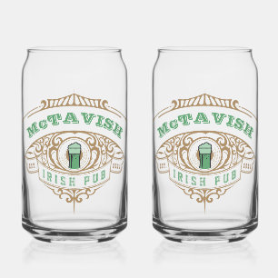 Vaso Con Forma De Lata Pub irlandés personalizado