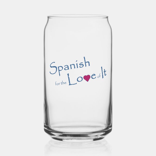 Vaso Con Forma De Lata Puede ser de vidrio (Anverso)