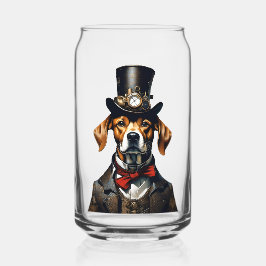 Vaso Con Forma De Lata Puede vidrio con impresión de perro