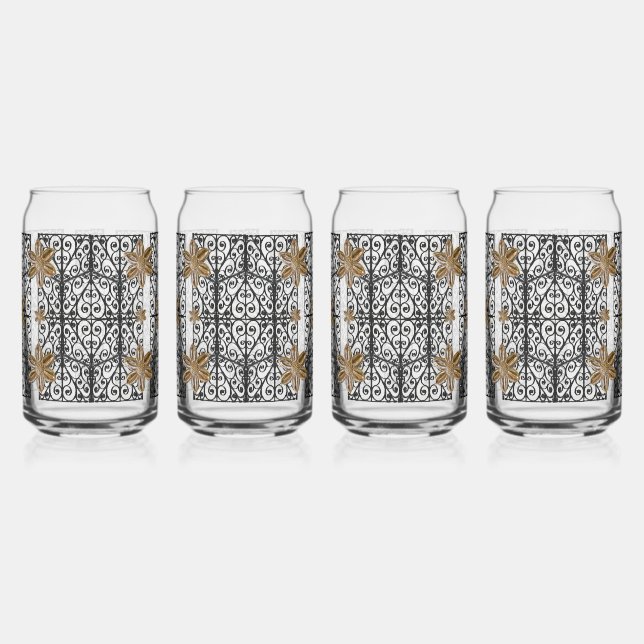 Vaso Con Forma De Lata Puerta del Jardín de la Ciudad (Izquierda)