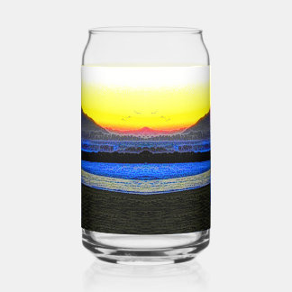 Vaso Con Forma De Lata Puesta de sol mística