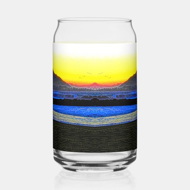 Vaso Con Forma De Lata Puesta de sol mística (Anverso)