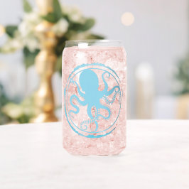 Vaso Con Forma De Lata Pulpo Azul Costero 2
