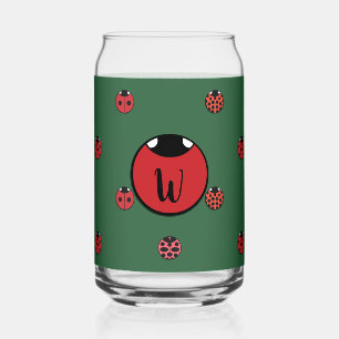 Vaso Con Forma De Lata Puntos de mariquita
