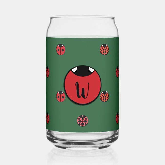 Vaso Con Forma De Lata Puntos de mariquita (Anverso)