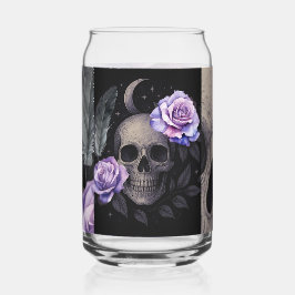 VASO CON FORMA DE LATA PURPLE SKULL