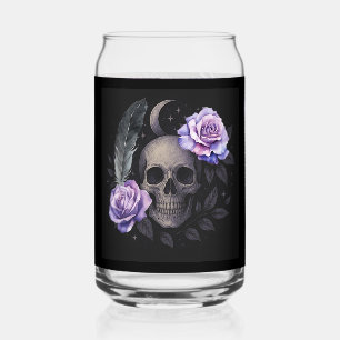VASO CON FORMA DE LATA PURPLE SKULL