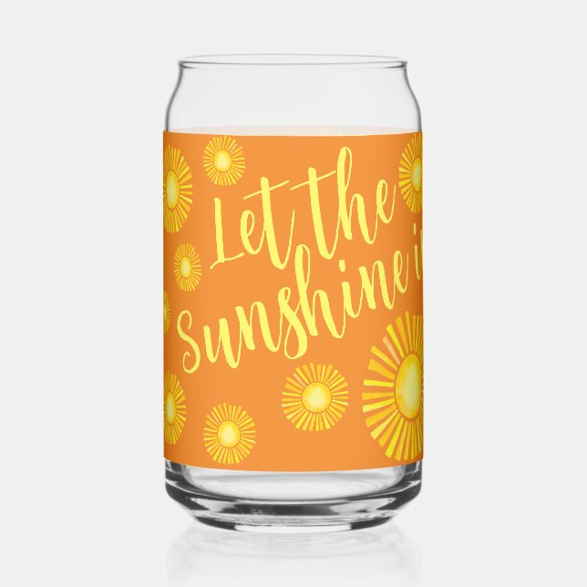 Vaso Con Forma De Lata Que entre el sol (Anverso)