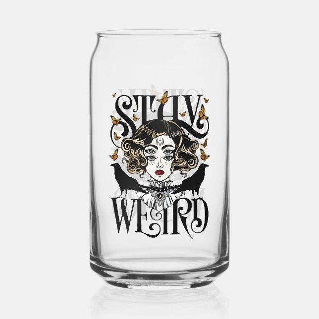 Vaso Con Forma De Lata Quédate raro (Anverso)