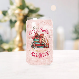 Vaso Con Forma De Lata Querido Santa, Solo Mis Libros Fueron Traviesos