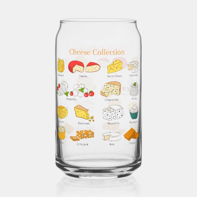 Vaso Con Forma De Lata ¡Queso Por Favor! (Anverso)