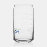 Vaso Con Forma De Lata Química de vidrio personalizada de Science Lab Bea<br><div class="desc">Por el amante de la ciencia en tu vida. Este vaso de 16 oz se hace para que parezca un pedazo de vidrio de laboratorio, con graduaciones para un vaso de 450 ml de tamaño comparable. Incluso puede personalizarlo con sus iniciales o nombre, como lo haría en una configuración de...</div>
