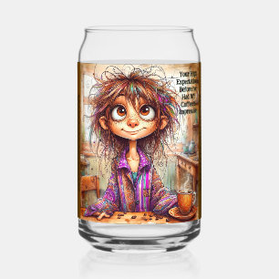 Vaso Con Forma De Lata Quirky Café Lady High Expectativas Juego de Drinkw