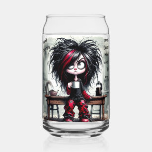Vaso Con Forma De Lata Quirky Coffee Lady No inicie Drinkware Set