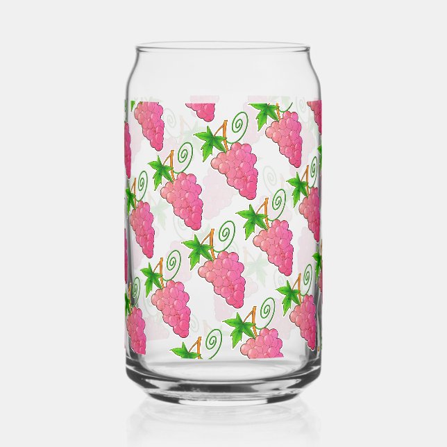 Vaso Con Forma De Lata Rachas de uvas rosadas (Anverso)