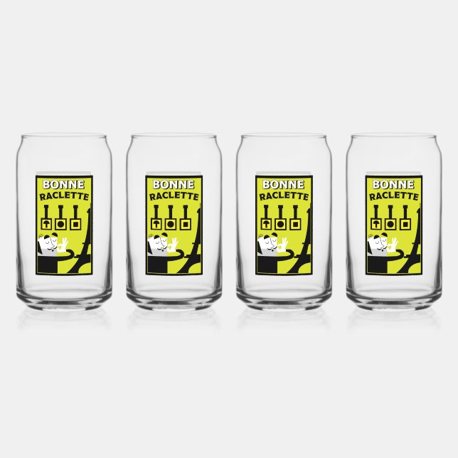 Vaso Con Forma De Lata Raclette francés (Anverso)