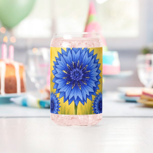 Vaso Con Forma De Lata Radiant Petal: Aciano Azul