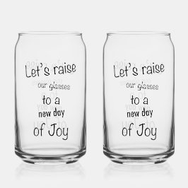 Vaso Con Forma De Lata Raise Our Glasses Glass