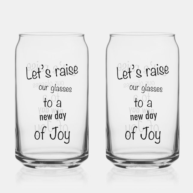 Vaso Con Forma De Lata Raise Our Glasses Glass (Anverso)