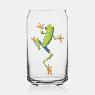 Vaso Con Forma De Lata Rana arbórea anfibia verde