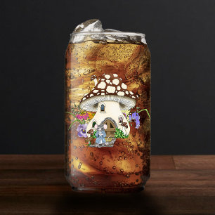 Vaso Con Forma De Lata Ratoncito de Fantasía Caprichosa Casa de Hongos Fl