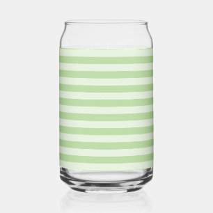Vaso Con Forma De Lata Rayas Verdes