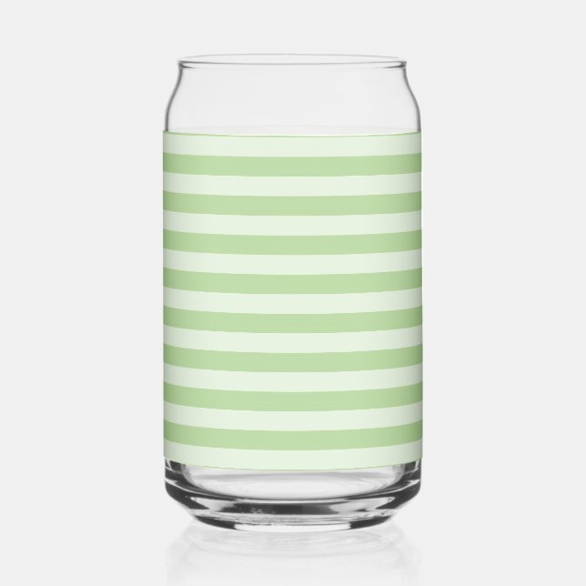 Vaso Con Forma De Lata Rayas Verdes (Anverso)